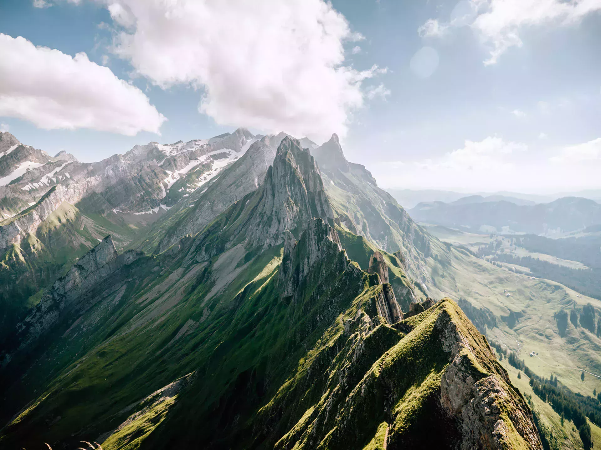 Paysage avec montagnes